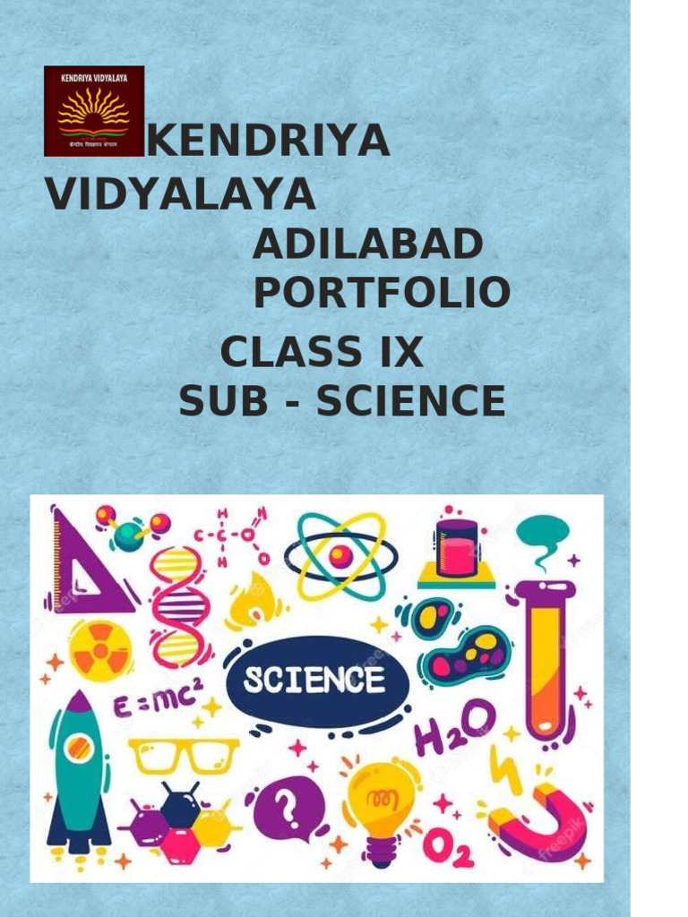Class 9 Science Portfolio Template | PDF