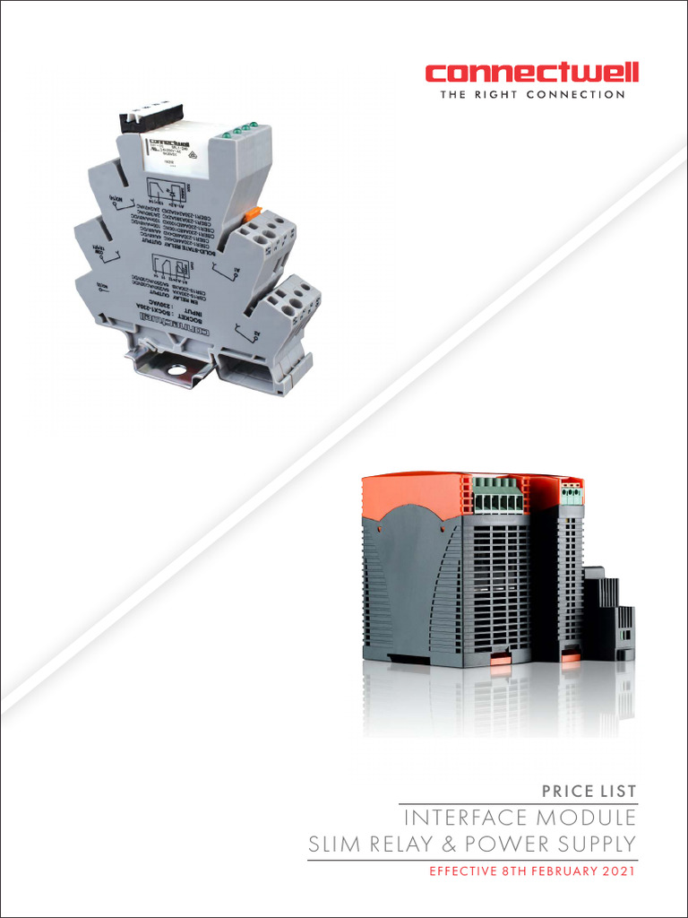 Connectwell Interface Module Power Supply Price List | PDF | Automation