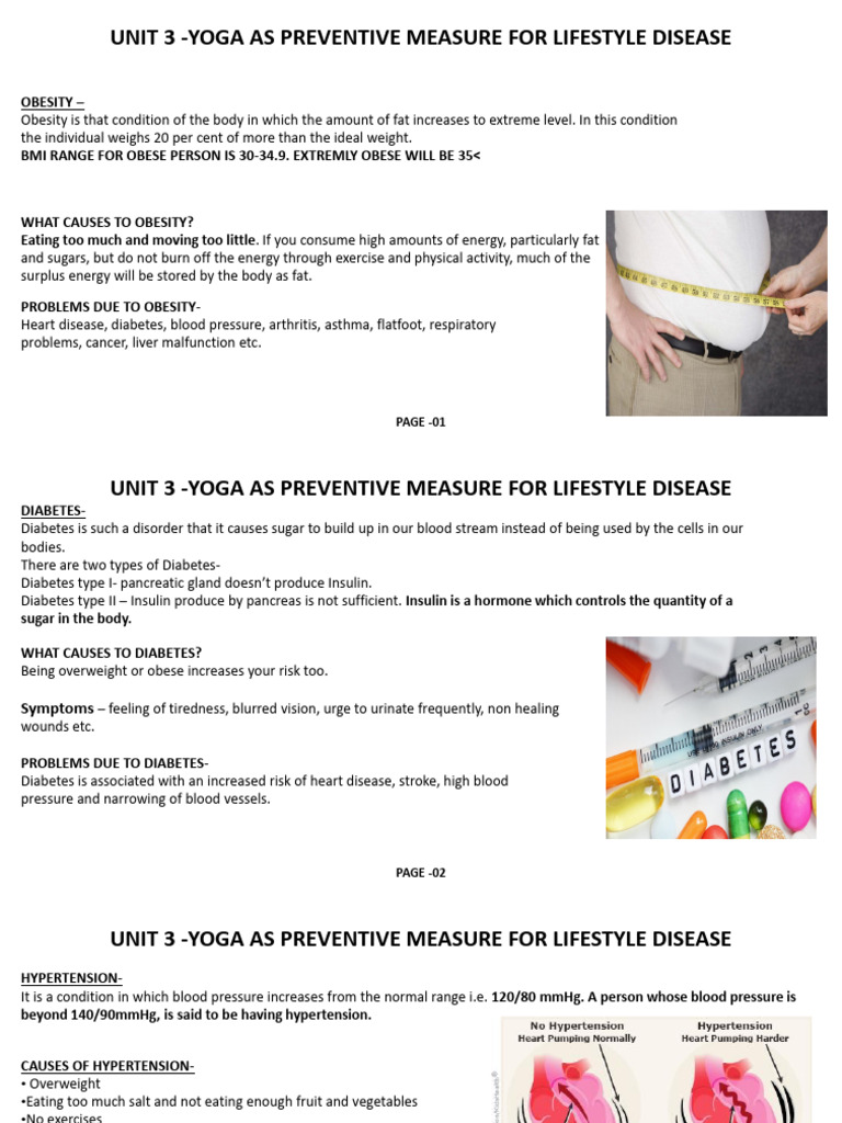 CH 3 Yoga As Preventive Measure For Lifestyle Disease | PDF | Obesity ...
