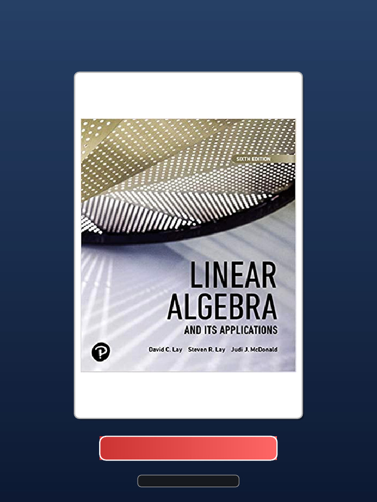 Linear Algebra and Its Applications 6th Edition Official Test Bank