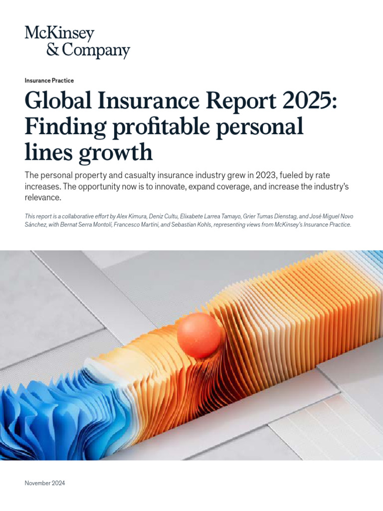 Global Insurance Report 2025 Insights | PDF | Insurance | Gross ...