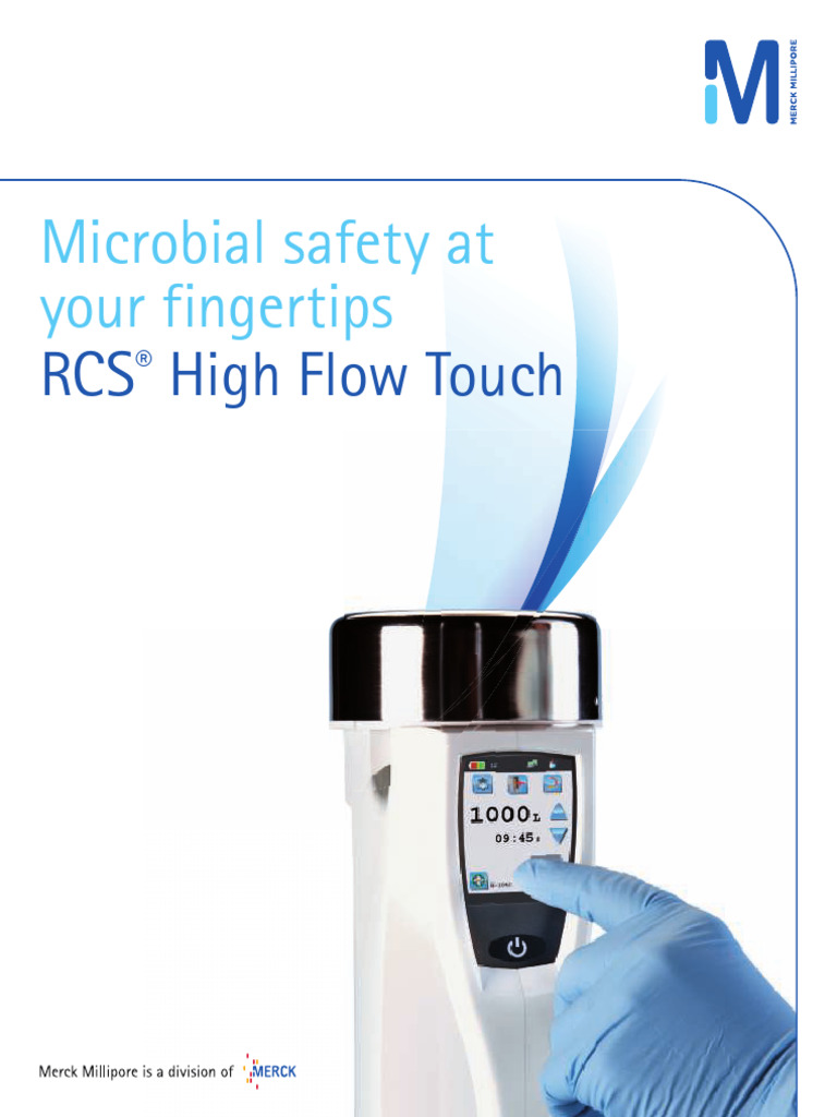 Microbial Air Monitor Brochure - RCS | PDF | Calibration | Touchscreen
