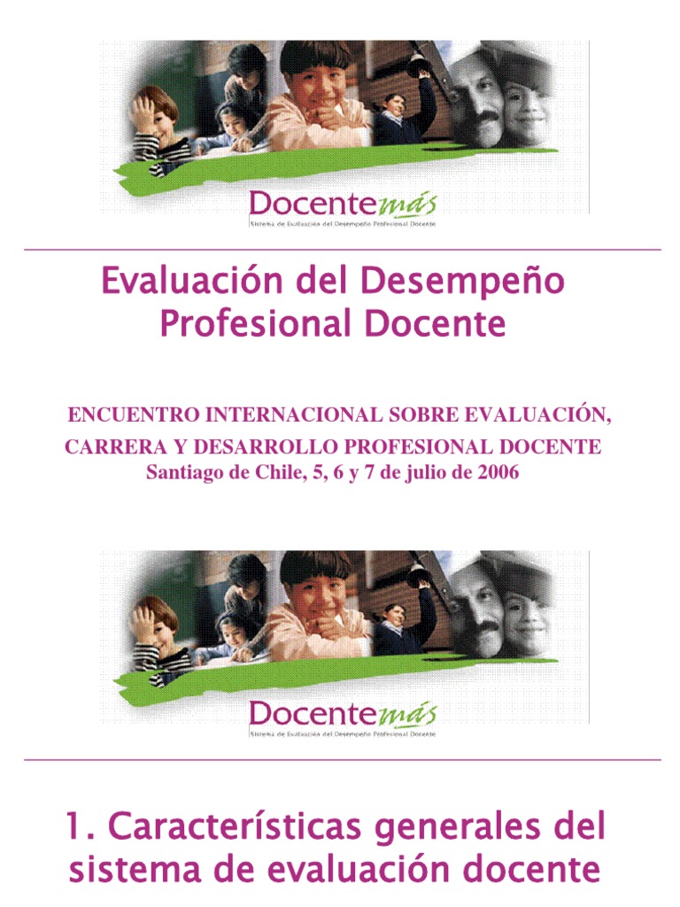 Evaluación del Desempeño Docente en Chile | PDF | Maestros | Evaluación