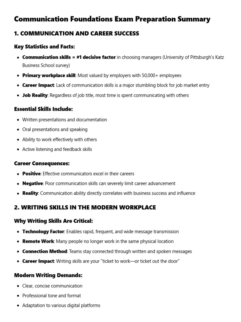 Communication Skills for Career Success | PDF | Communication ...