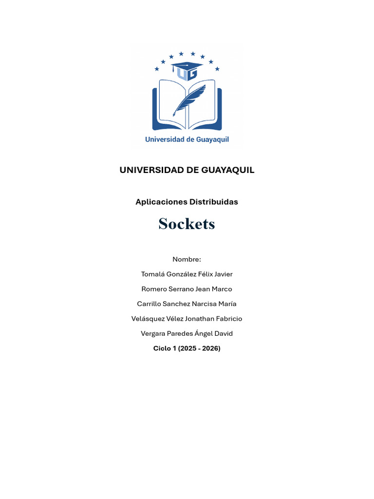 Aplicaciones Distribuidas con Sockets | PDF