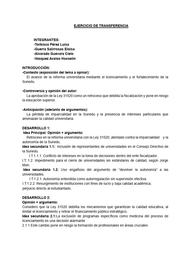 Ley 31520: Retroceso en Educación Superior | PDF | Ministerio ...