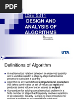 CSE 5311 Design And: Analysis of Algorithms