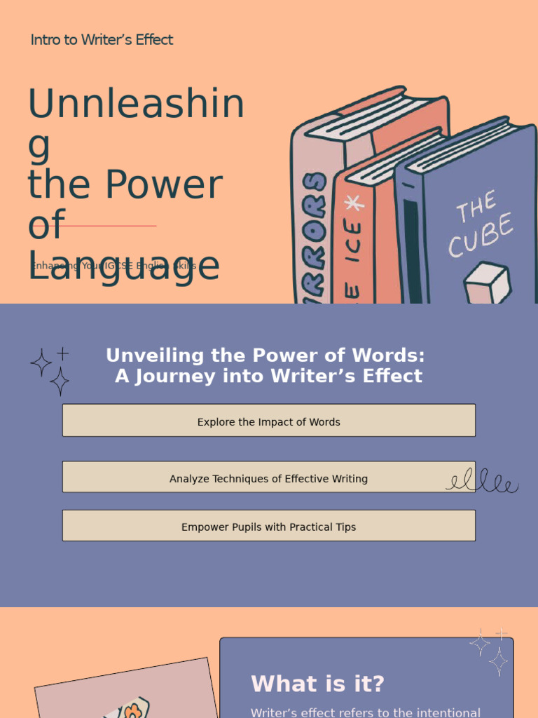 ELA English Writing Writer's Effect Educational Presentation in ...