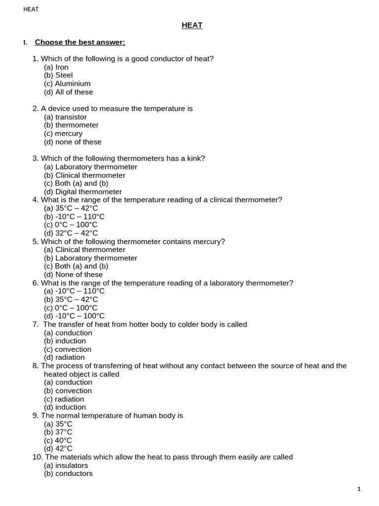 Understanding Heat and Thermometers | PDF | Heat Transfer | Heat