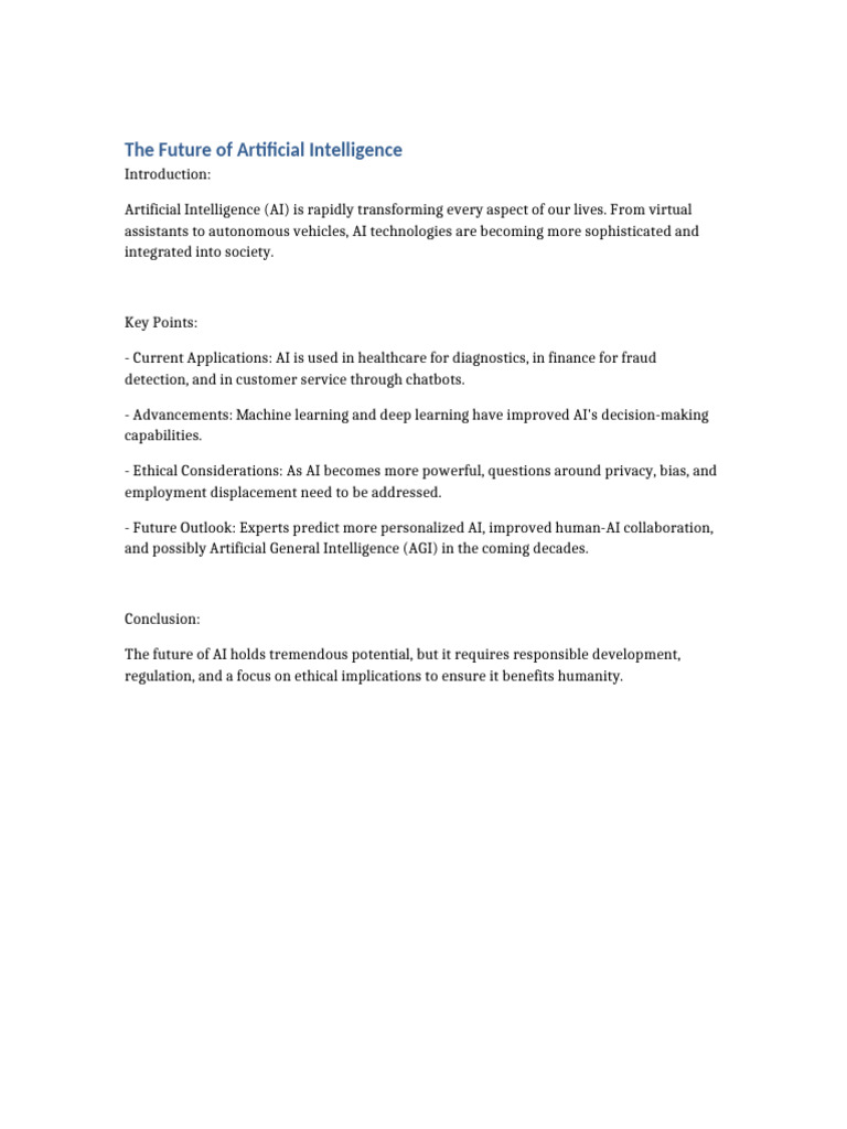 THE FUTURE OF ARTIFICIAL INTELLIGENCE ESSAY visual data 4