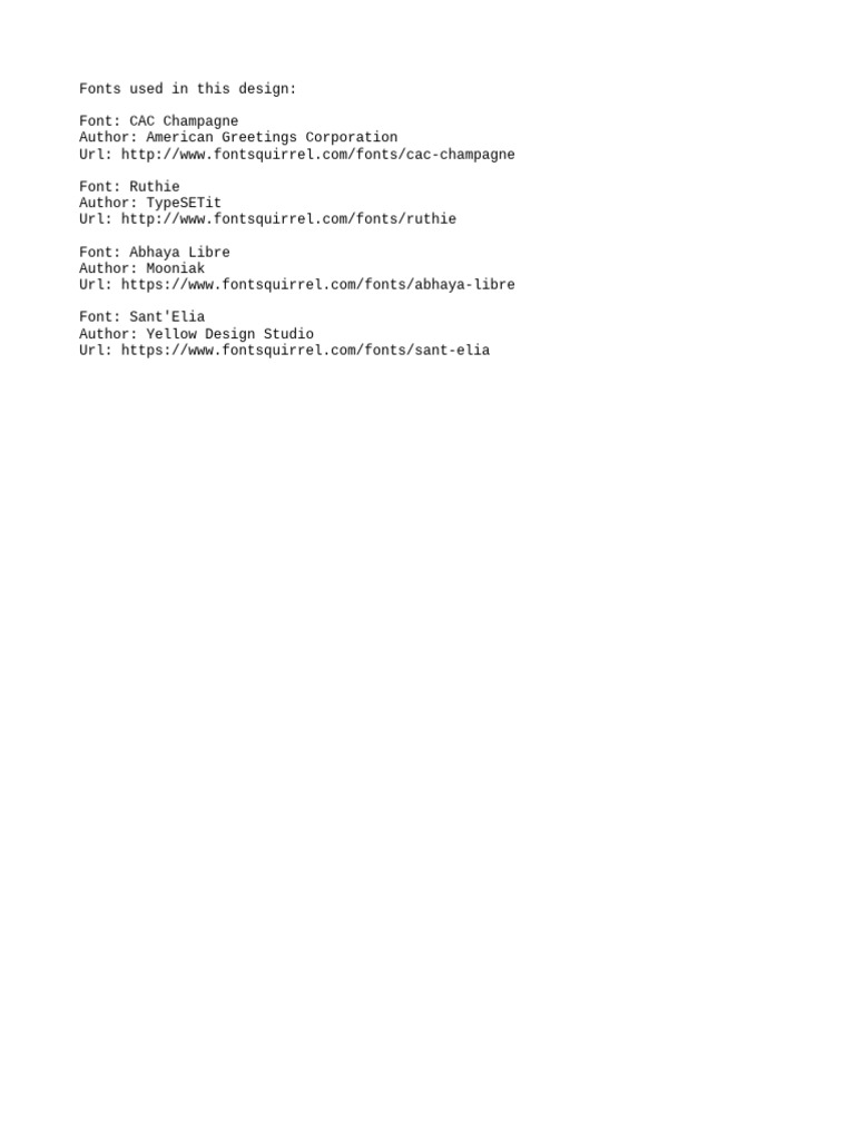 Fonts | PDF