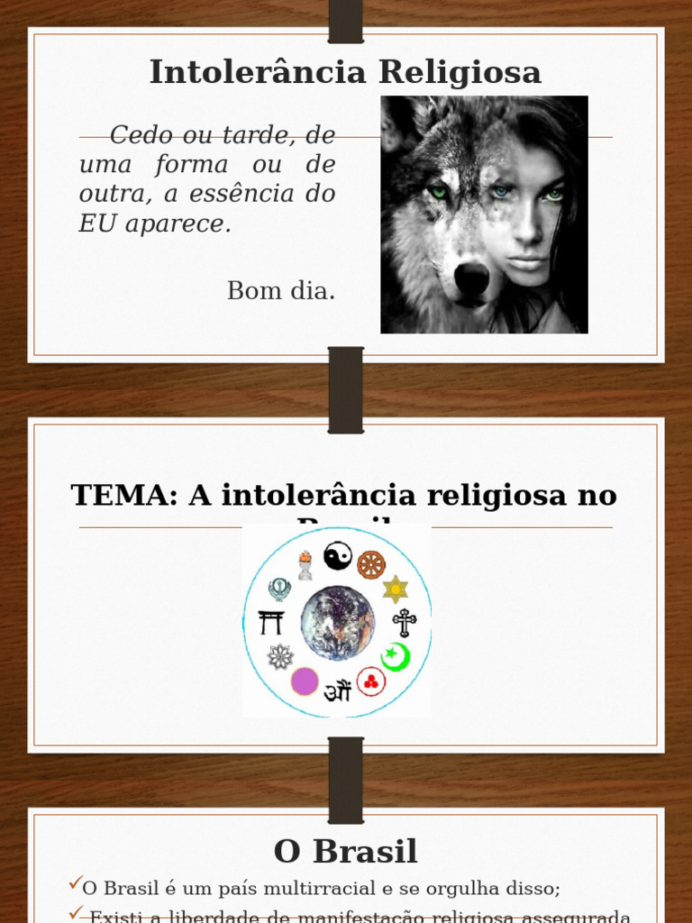 INTOLERÂNCIA RELIGIOSA | PDF | Brasil | Liberdade de religião