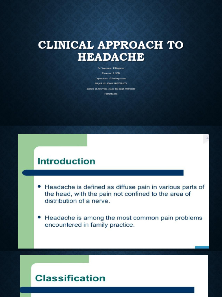 Headache | PDF