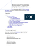 Casos de Factorizacion