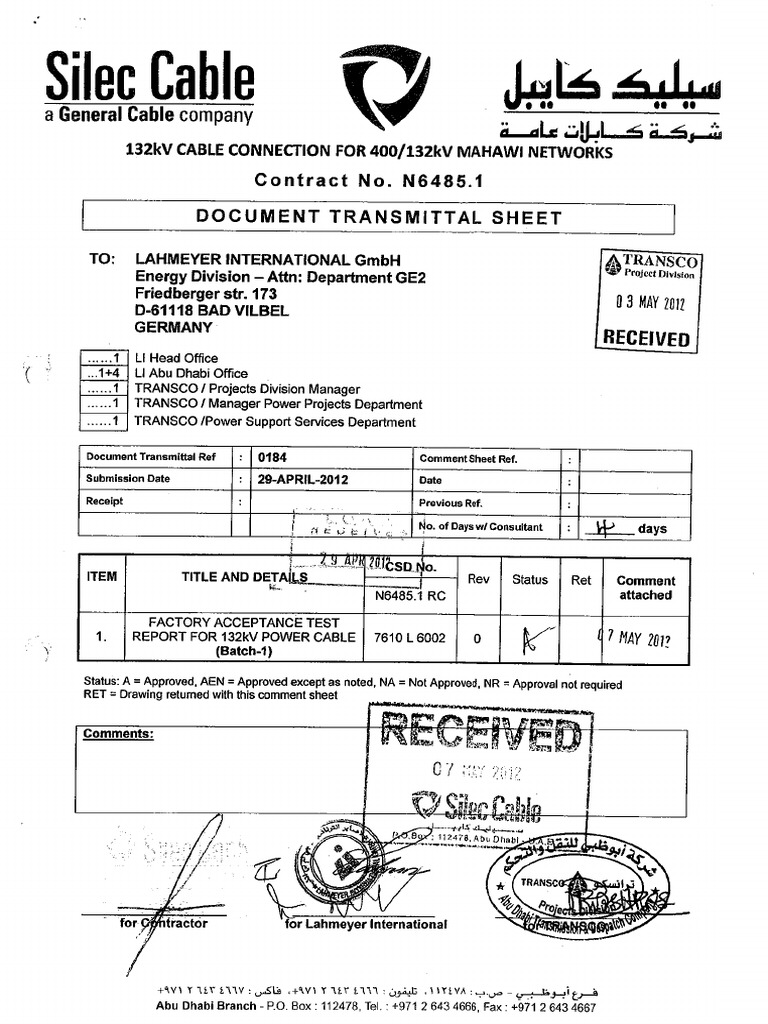 Attachment-6 132kV Cable Cross Section Details | PDF