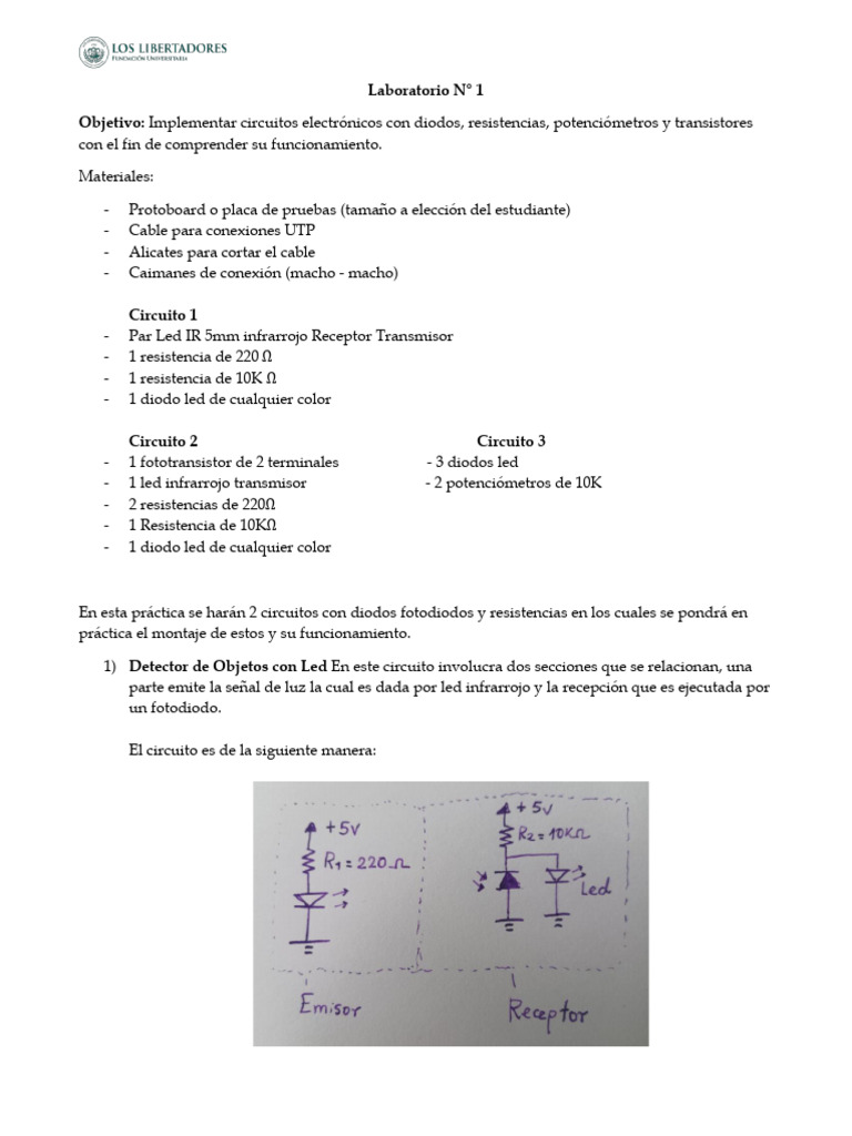 Circuitos Electrónicos con Diodos y LEDs | PDF | Diodo emisor de luz ...