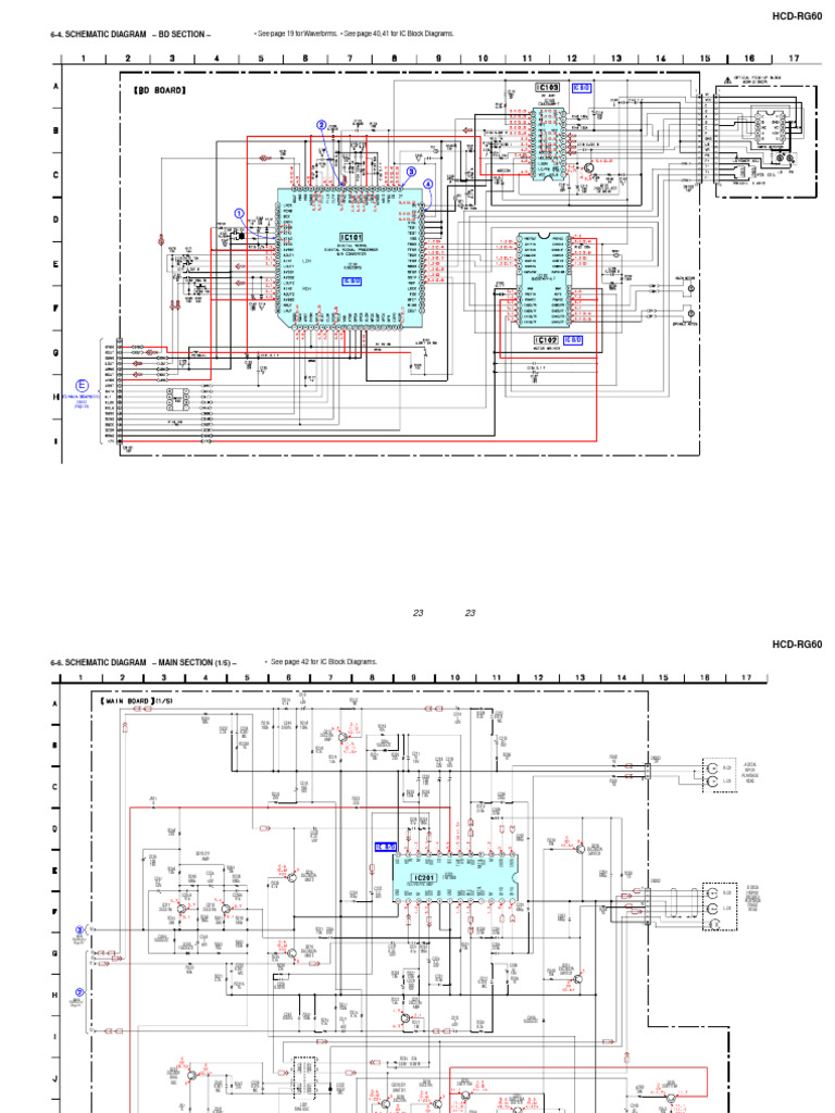 HCD-RG60 Schematic Diagrams Overview | PDF | Storage Media