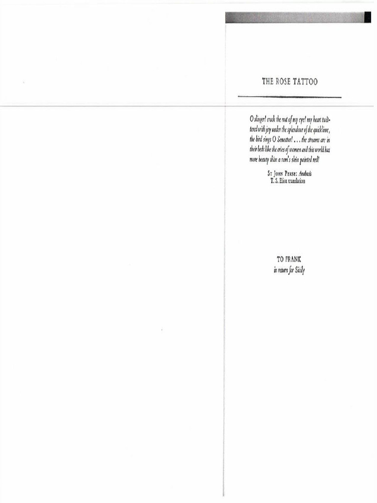 The Rose Tattoo | PDF