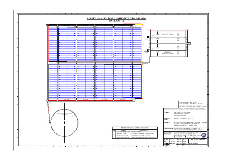 WTP Layout Plan for Thoubal Scheme | PDF | Civil Engineering | Water ...