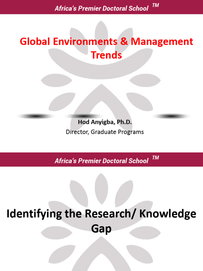 PART 4 Gap Identification. | PDF | Knowledge | Economic Growth