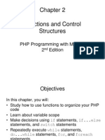 Functions and Control Structures: PHP Programming With Mysql 2 Edition