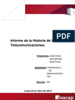 Historia de Las Telecomunicaciones