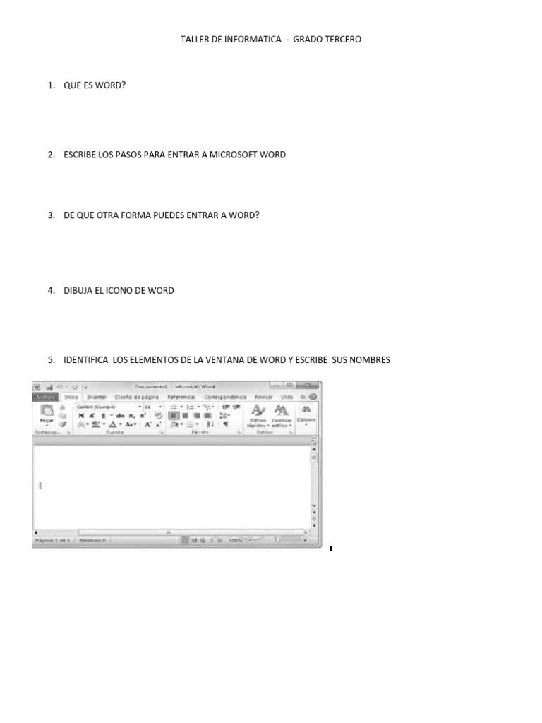 Taller Semestral de Informatica Tercero 2025 | PDF