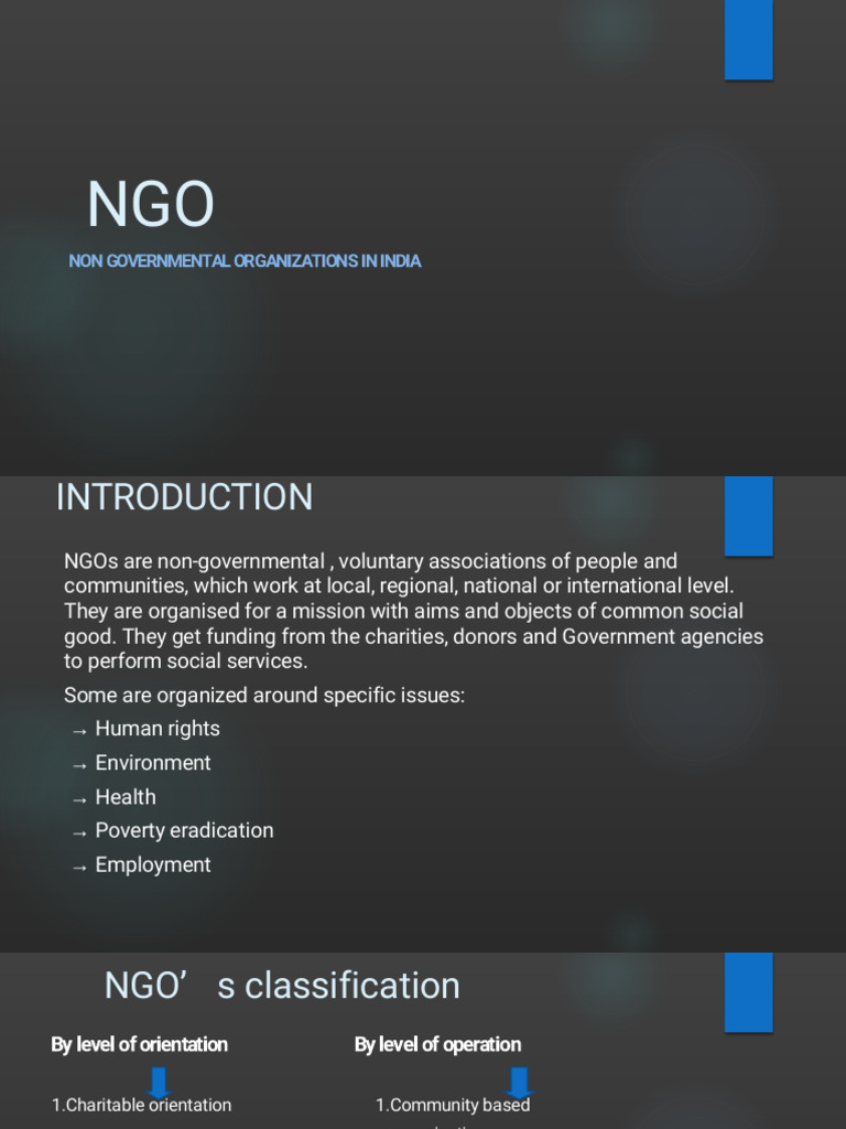 Ngo Hitharth 191211070528 | PDF | Non Governmental Organization | Small ...