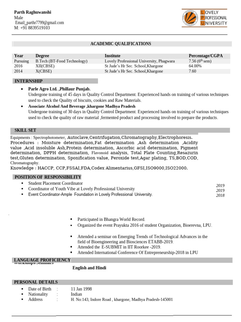 1626694880328Resume Parth PDF - 1