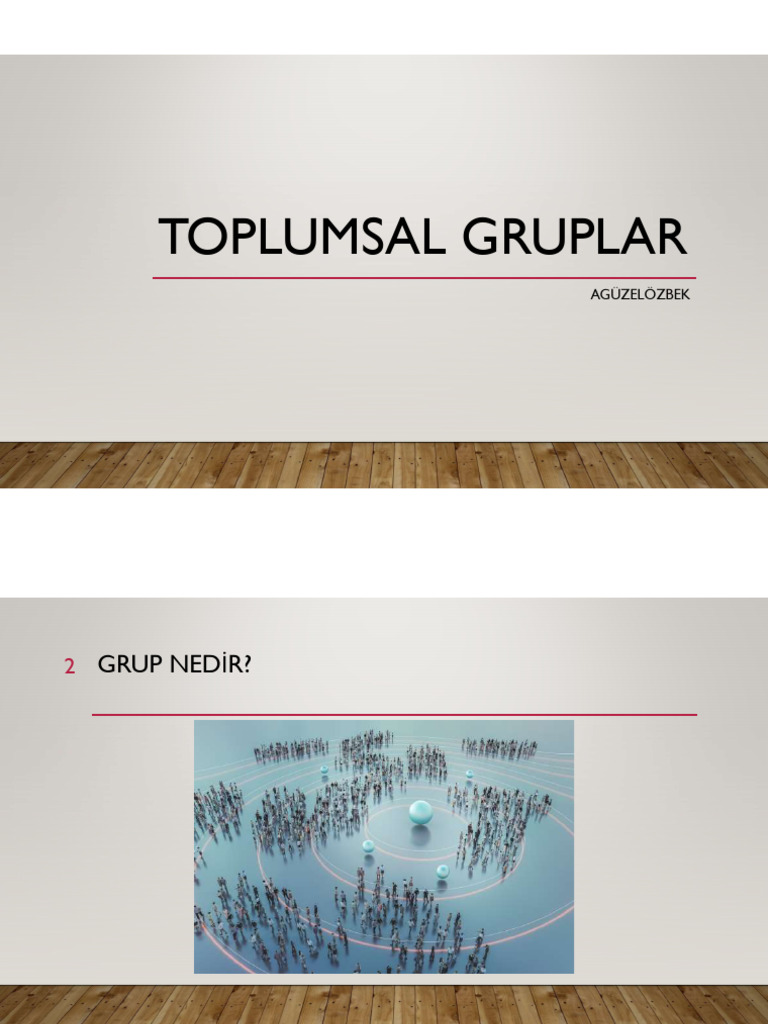 6 - Toplumsal Gruplar | PDF