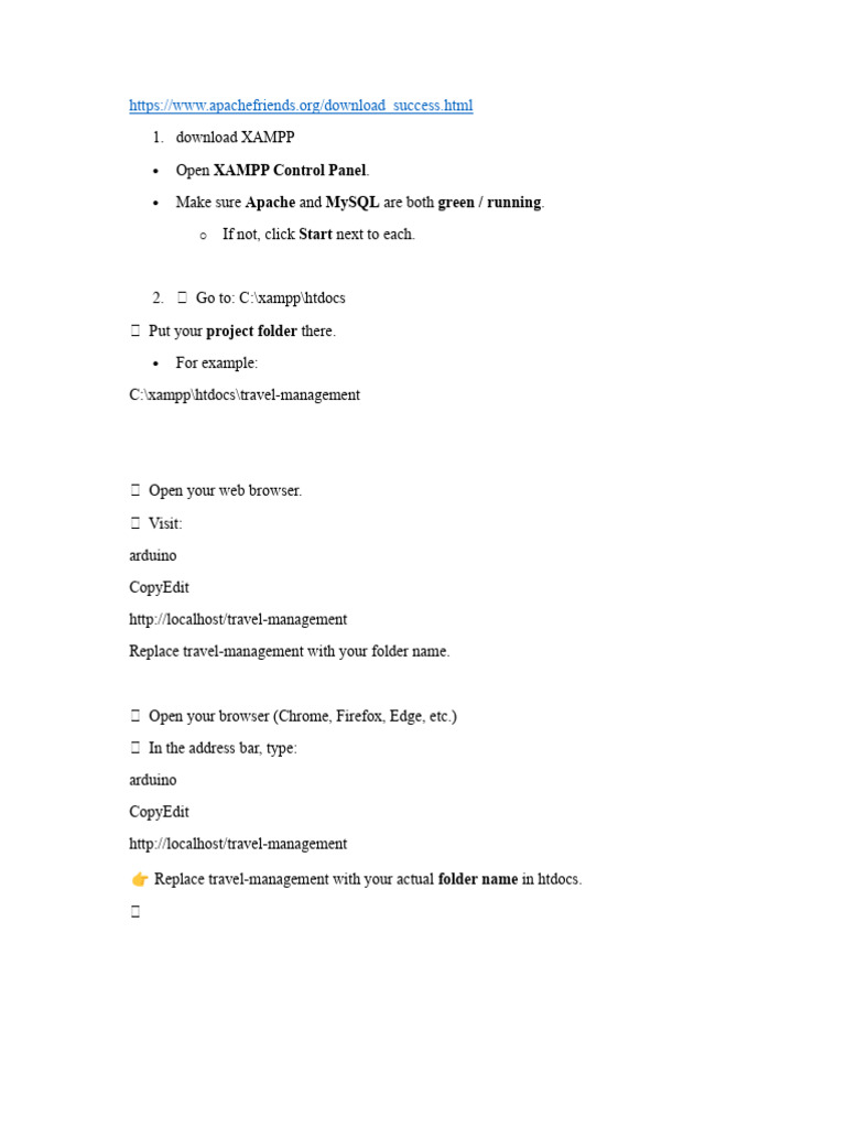 How To Run - Travel Management - Project | PDF
