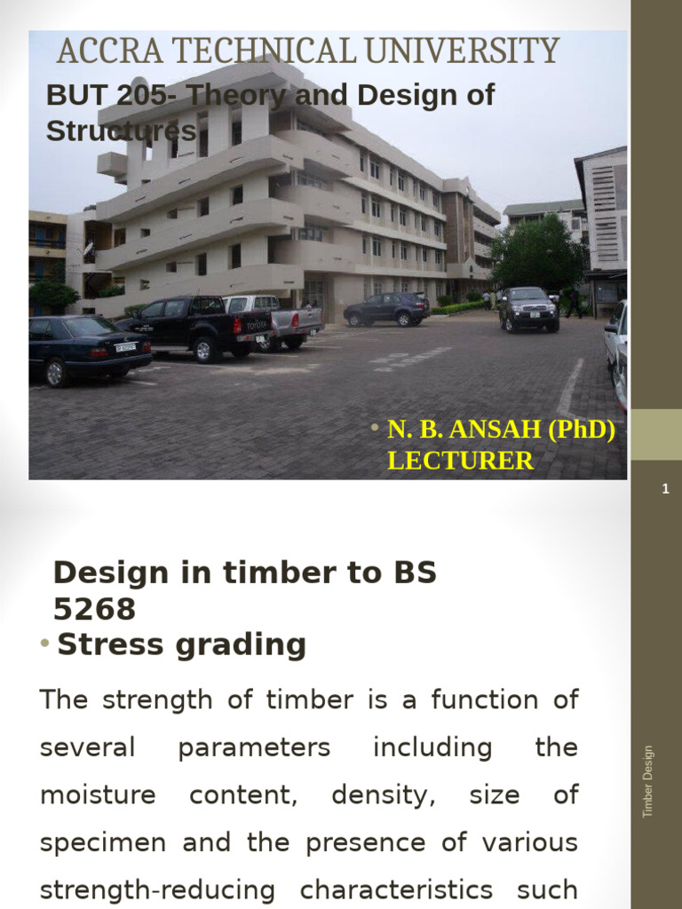 Timber Structures Design Overview | PDF | Beam (Structure) | Bending