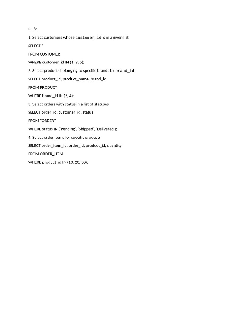 SQL Queries for Customer and Product Analysis | PDF