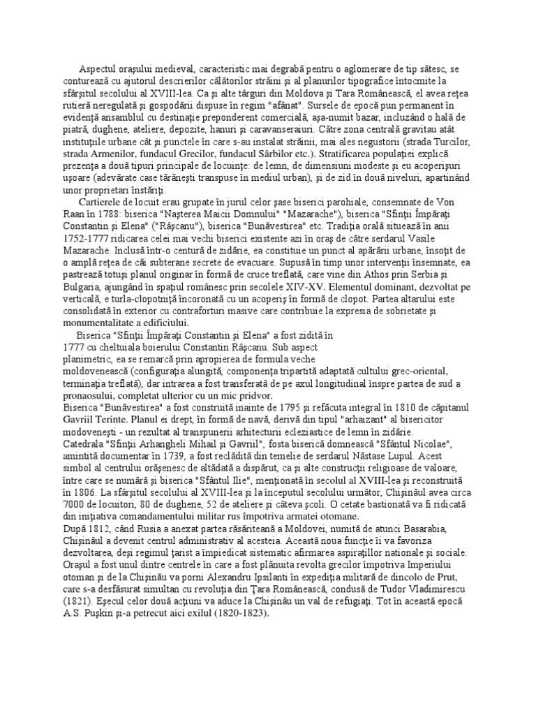 Aspectul Oraşului Medieval | PDF