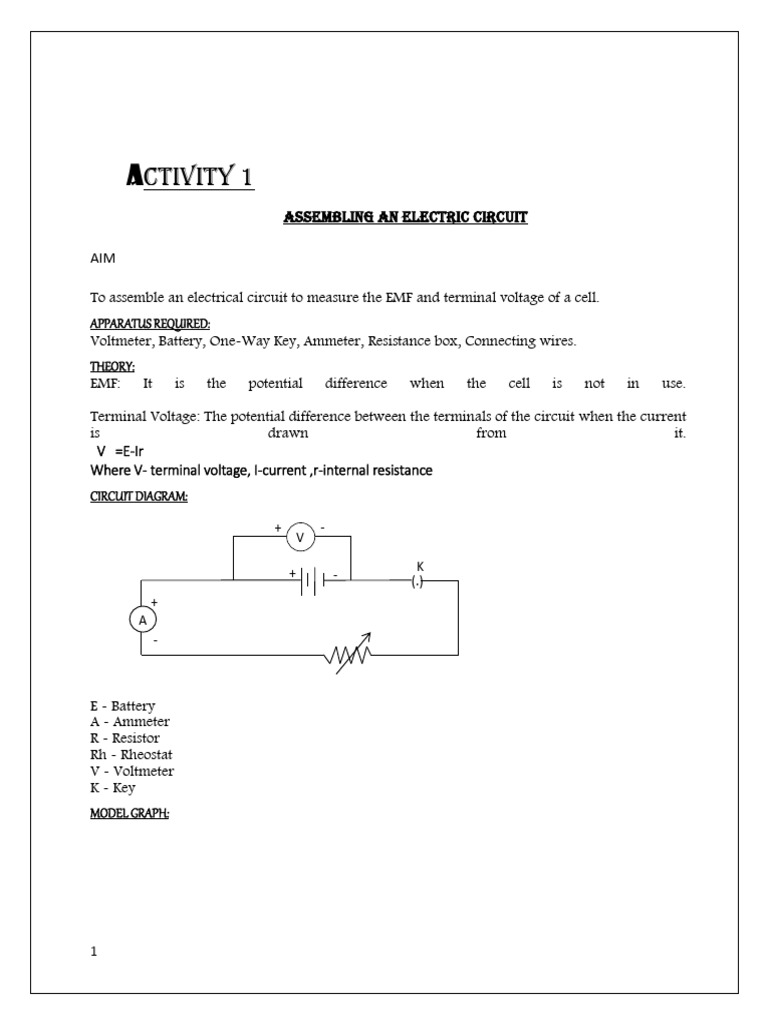 Electrical Circuit Assembly Guide | PDF | Voltage | Electricity