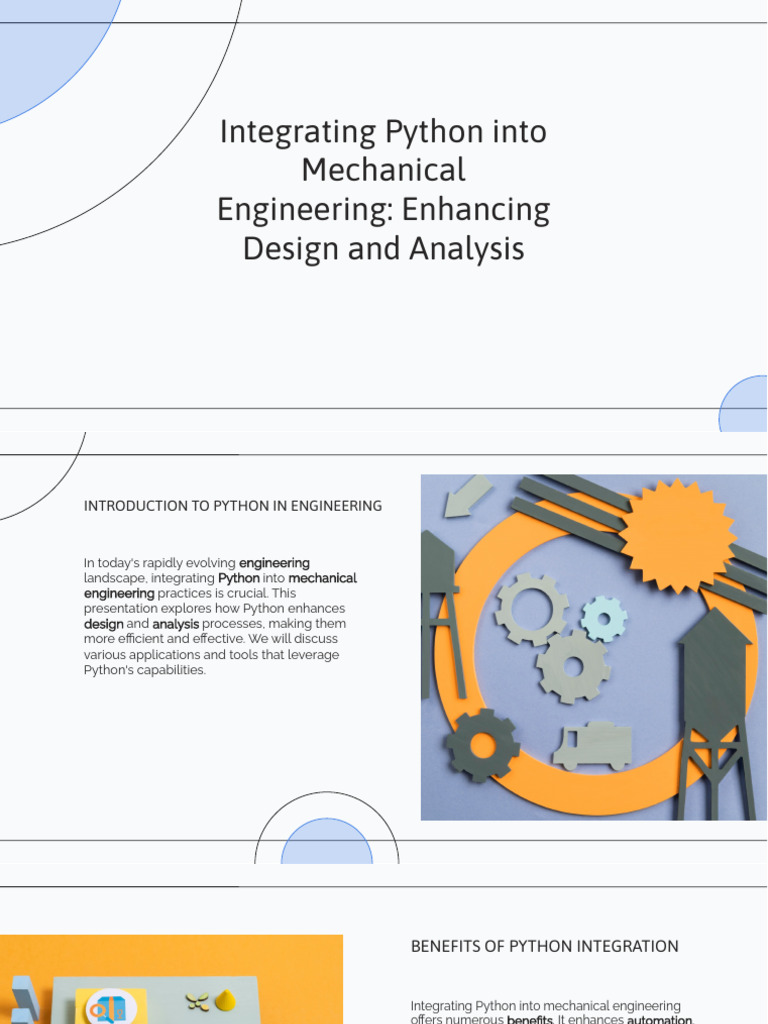 Python in Mechanical Engineering Projects | PDF | Python (Programming ...