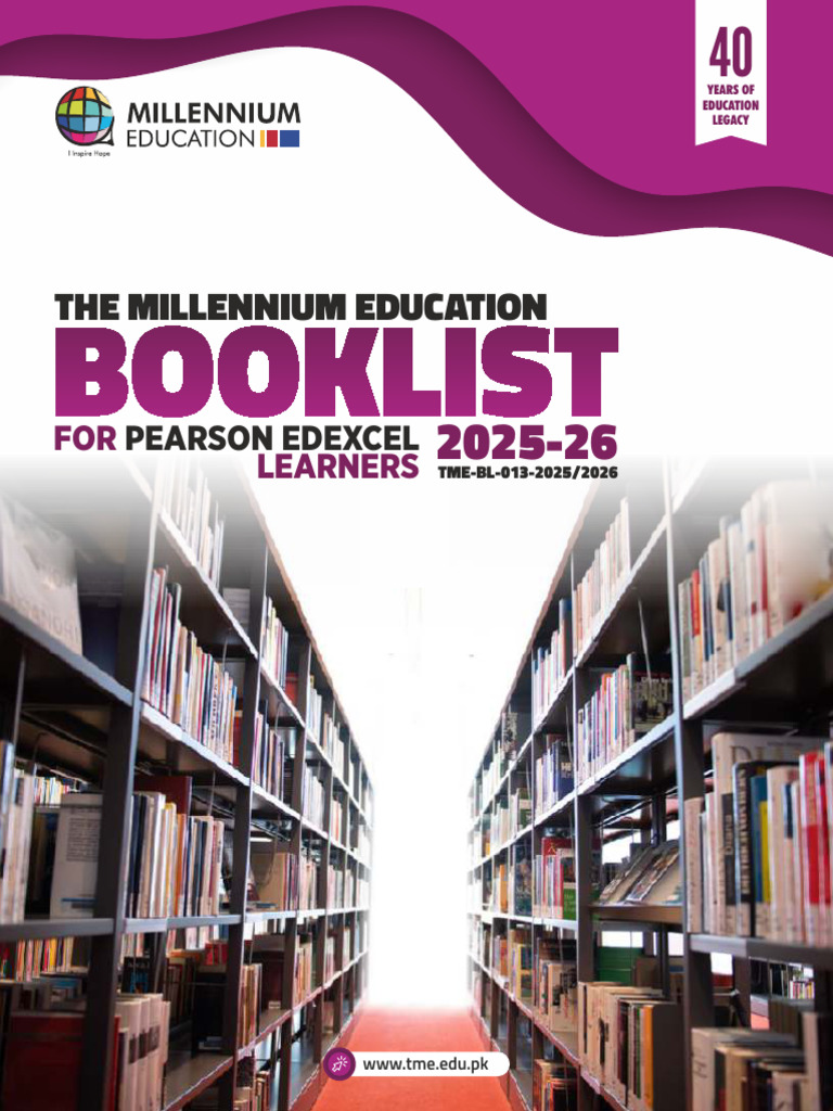 Millennium Education Booklist 2025-26 | PDF | Notebook | Books