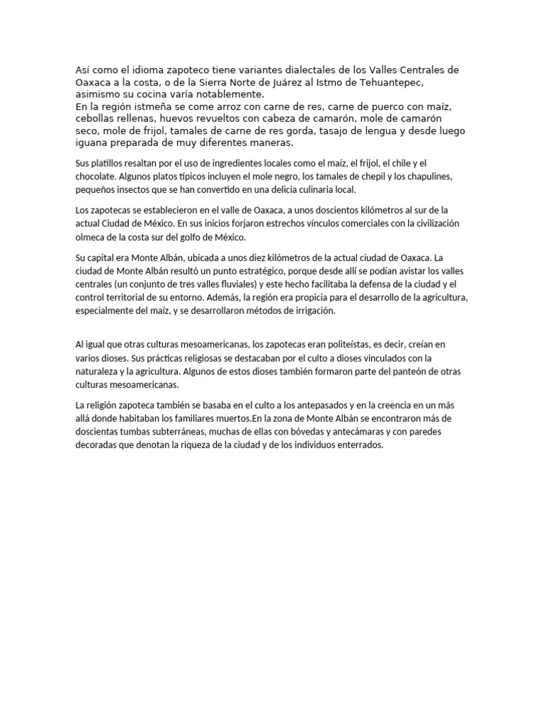 Cebollas Rellenas en la Cocina Zapoteca | PDF