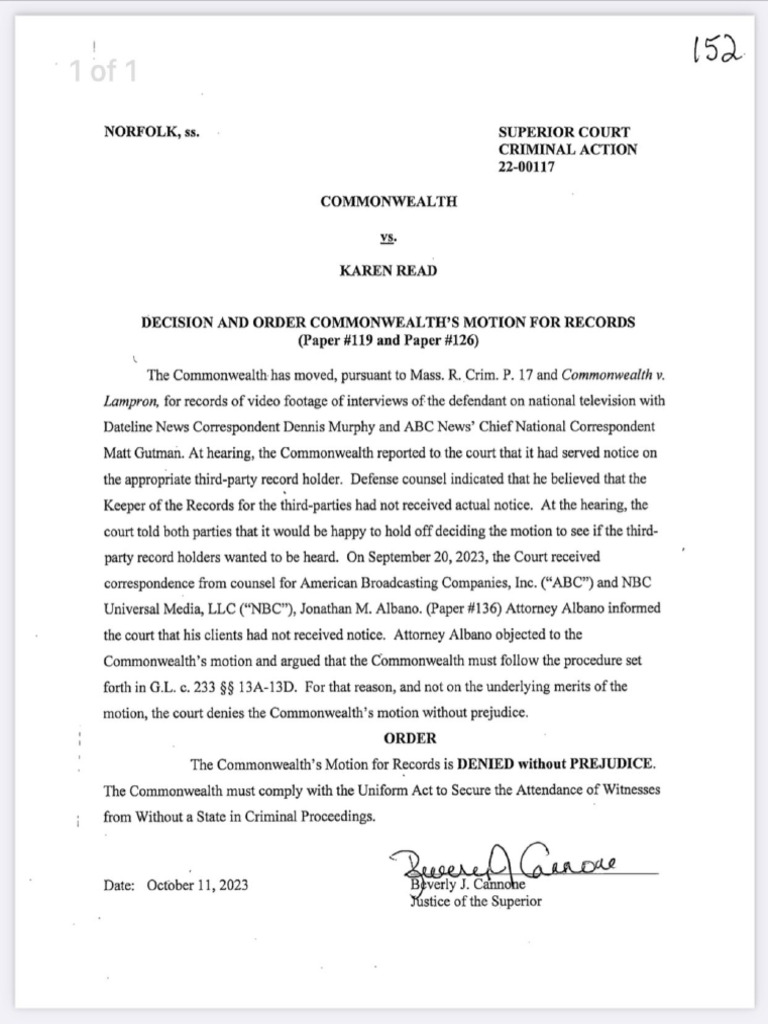 Decision For Motion of ABC Records | PDF
