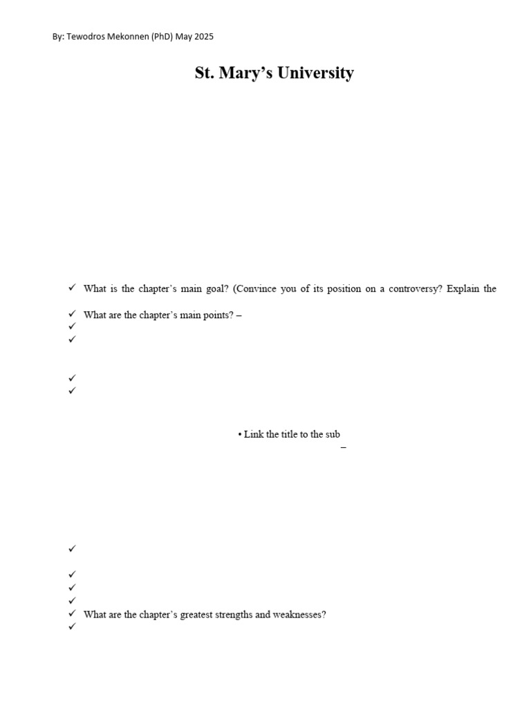 Chapter Review Guidelines for MBA Students | PDF | Argument | Evaluation