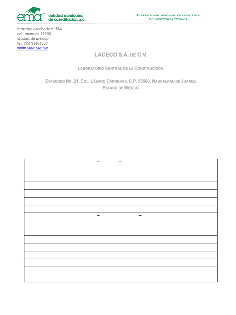 Acreditación Actualizada Laceco Concreto 2024 | PDF | Hormigón ...
