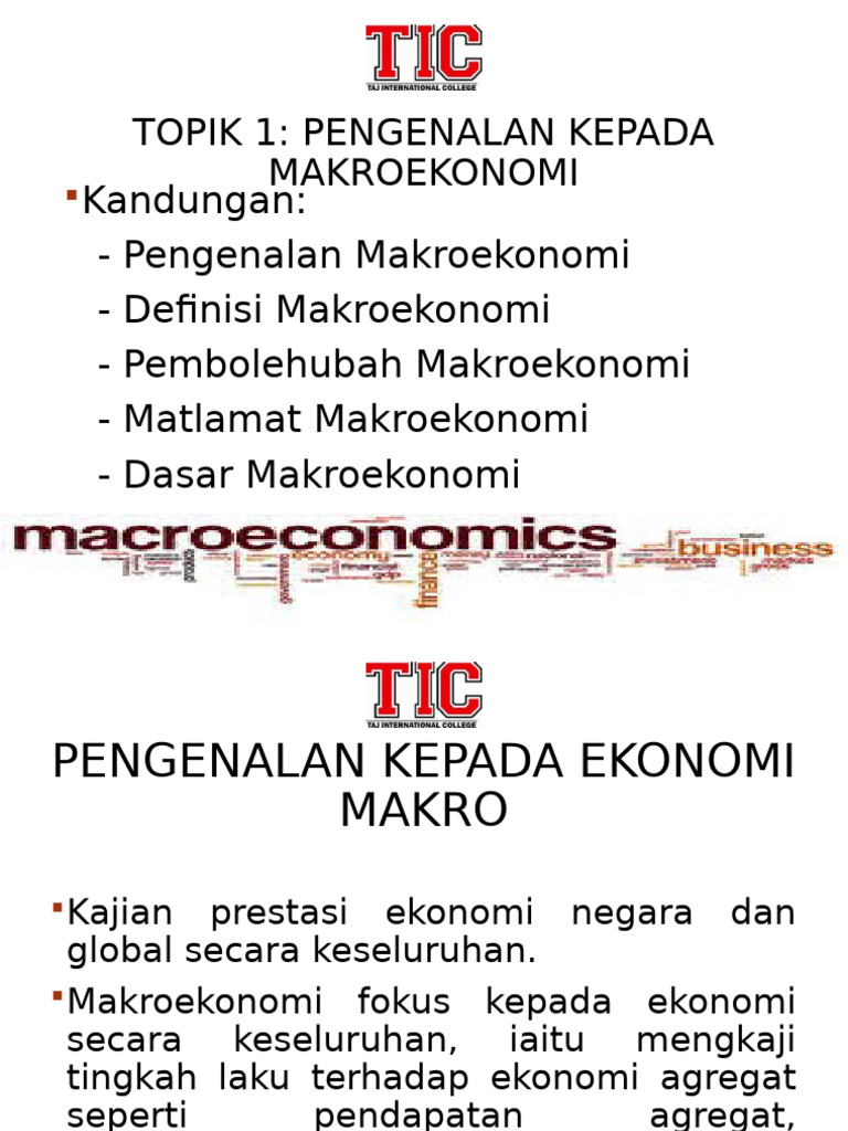 Bab 1 Pengenalan Makroekonomi | PDF