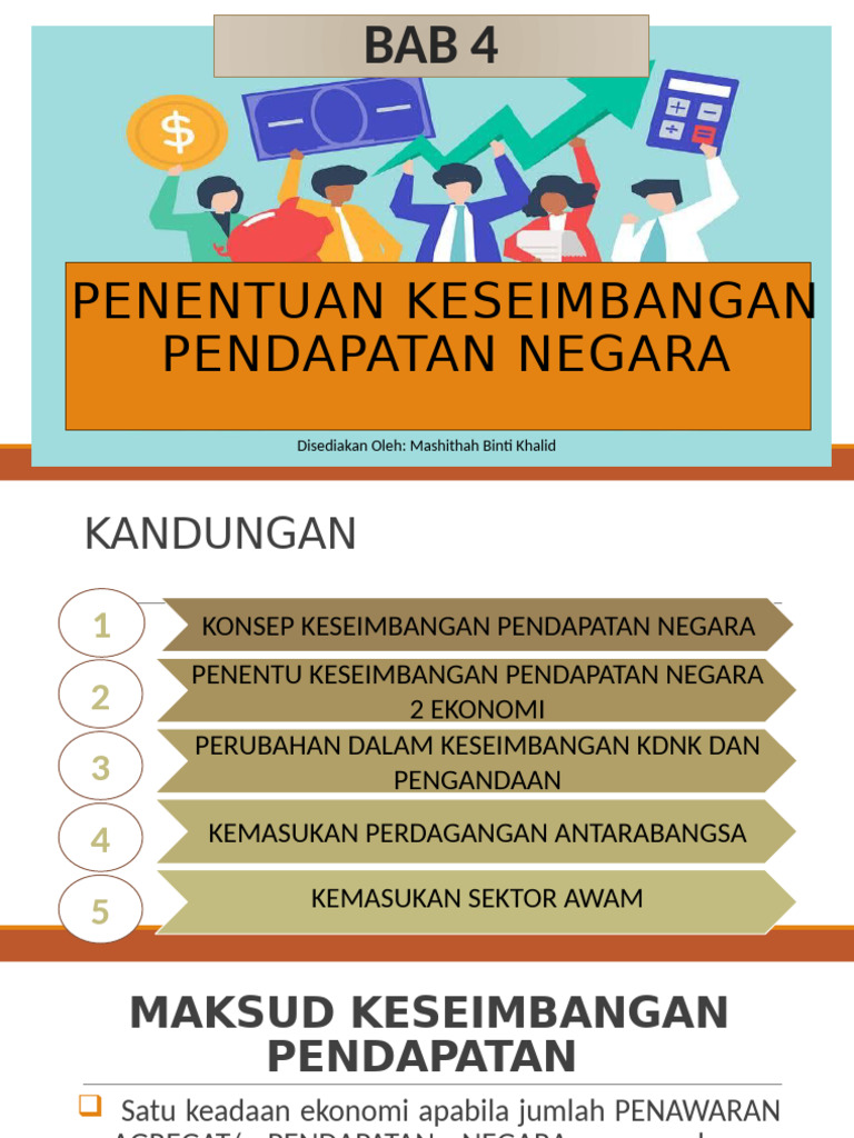 Bab 4 Penentuan Keseimbangan Pendapatan Negara | PDF