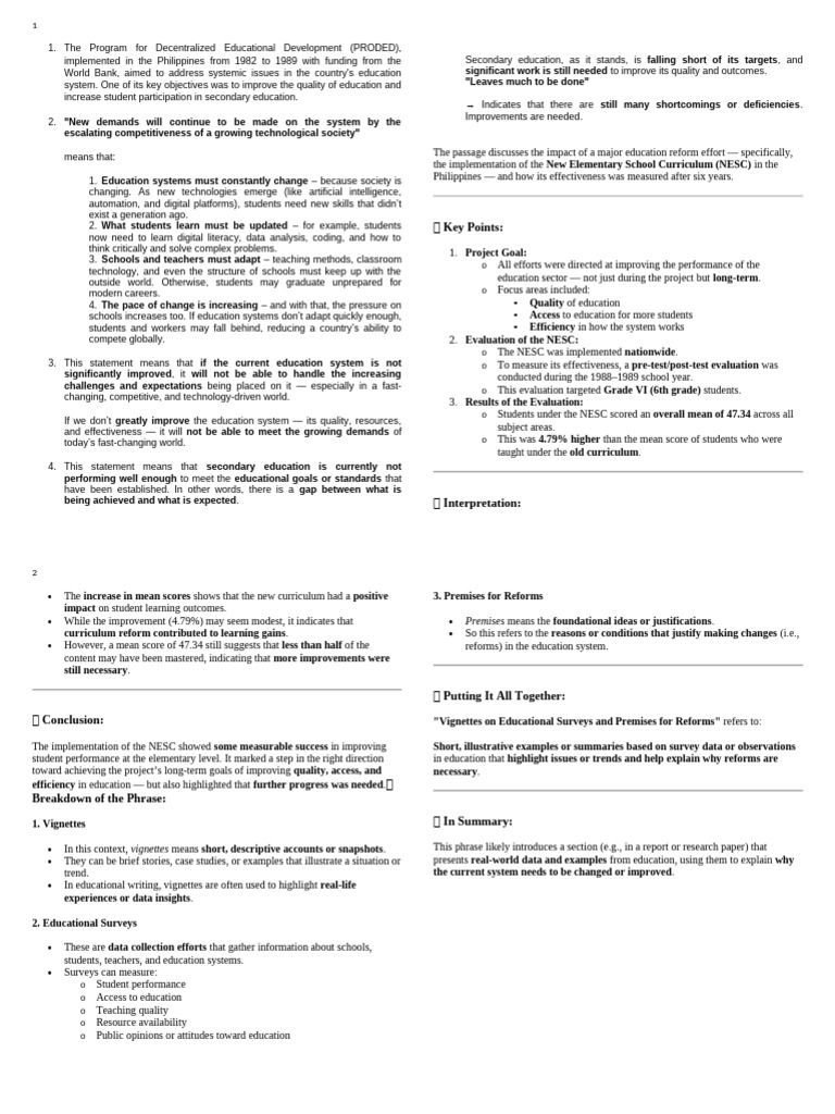 PREMISES | PDF | Curriculum | Teachers