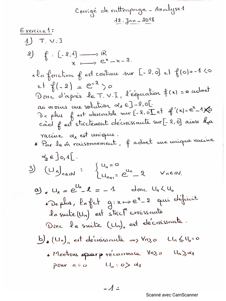 Corrigé - Exercice 6 | PDF