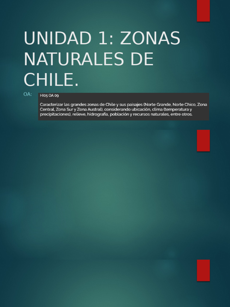 Zonas Naturales y Climas de Chile | PDF