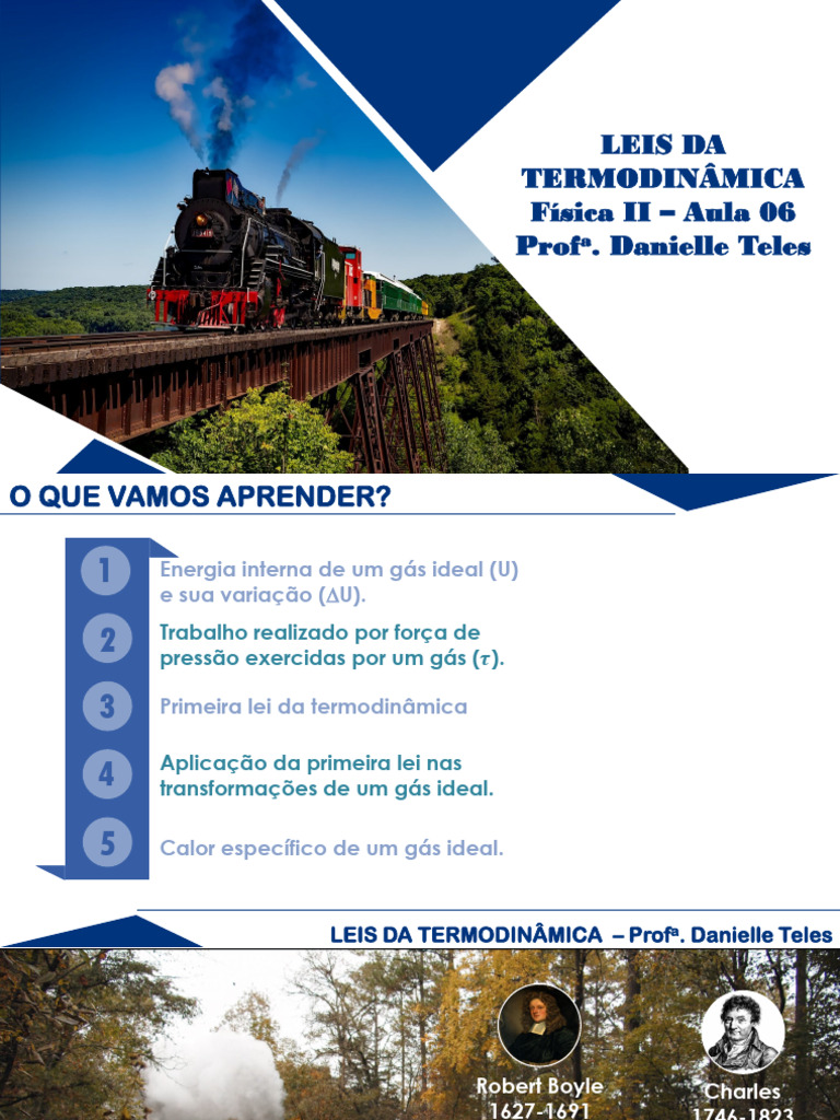 Aula 05 e 06 - Primeira Lei Da Termodinmica e TransformaesGasosas | PDF ...