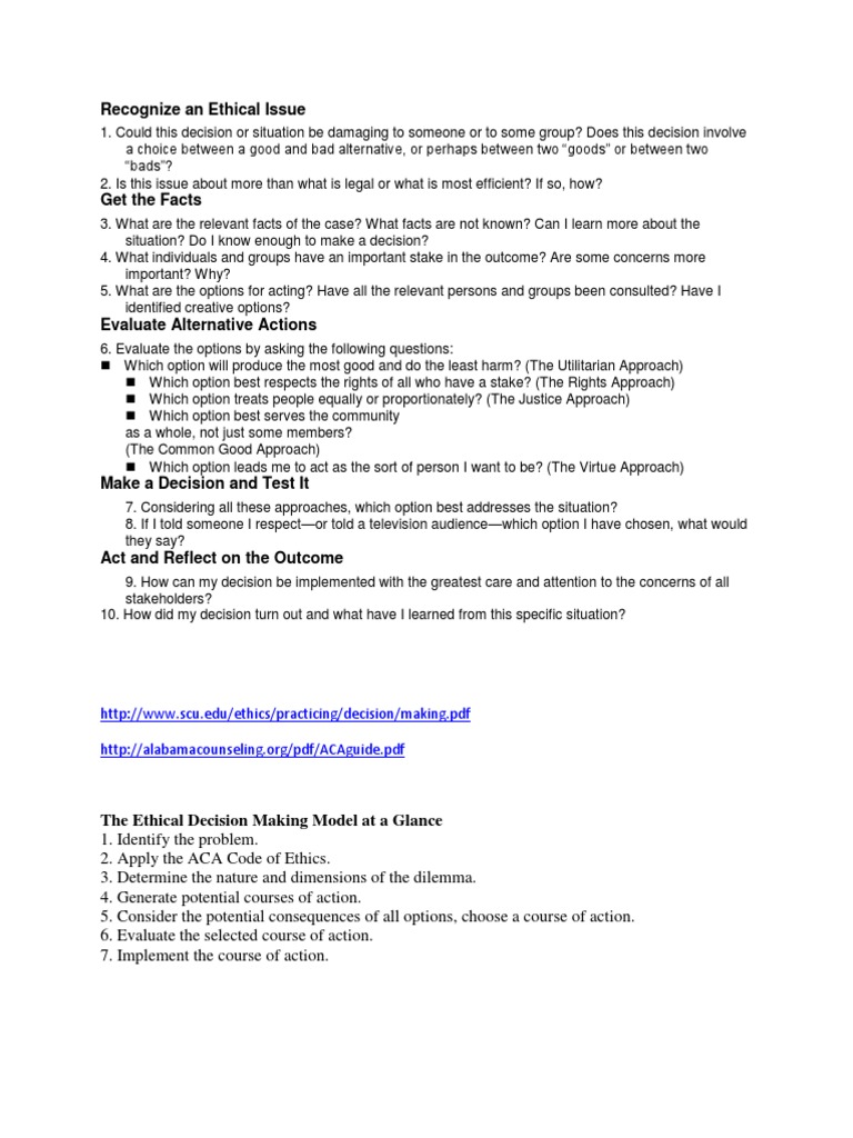 Decision Making and Ethics | PDF | Decision Making | Cognitive Science
