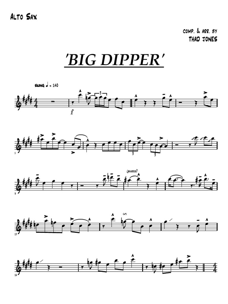 Jazz Auditions Alto Sax | PDF
