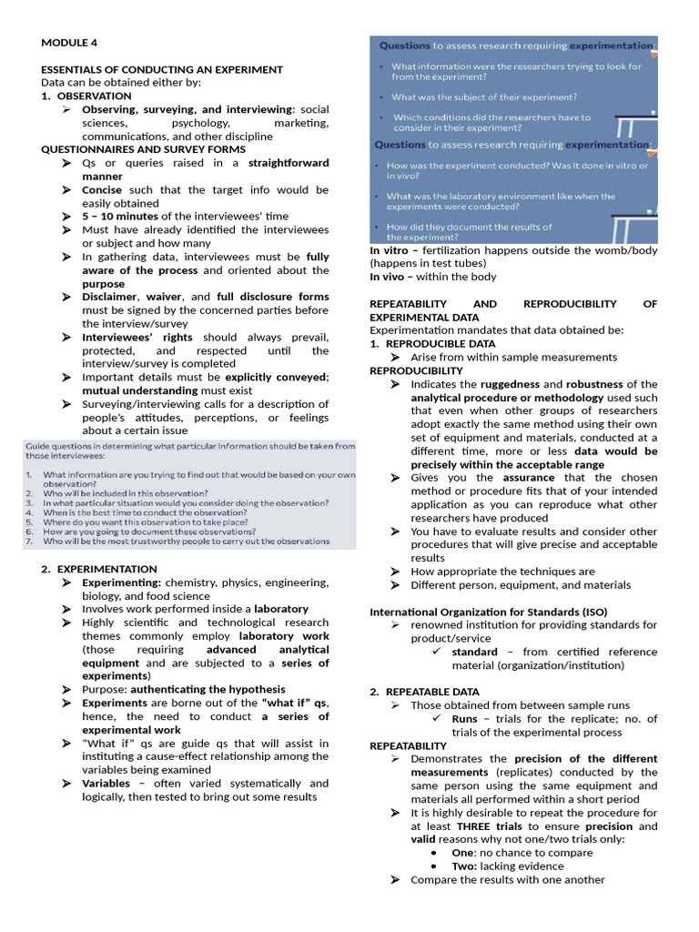 3is Reviewer (FINALS) | PDF | Experiment | Statistics